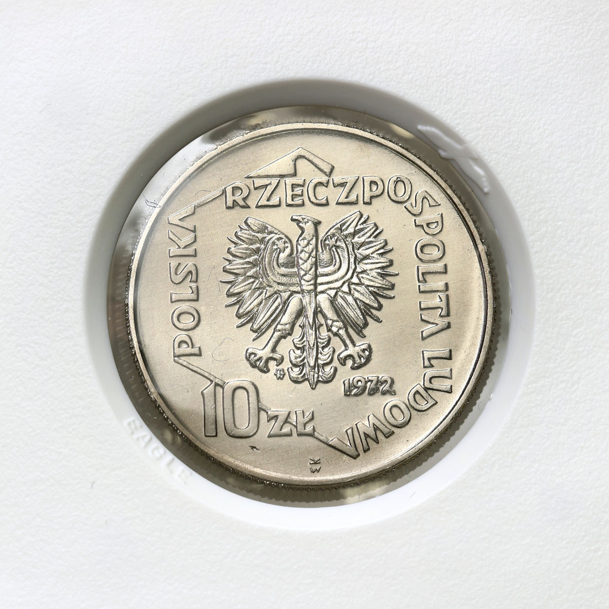 PRL. PRÓBA Nikiel 10 złotych 1972 – 50 lat portu w Gdyni